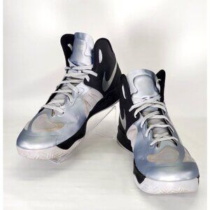 Nike Men's Silver Synthetic Zoom Hyperfuse Basketball Shoes Size 17 1405
